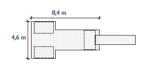 Marinetek Hummeri, betonilaituri